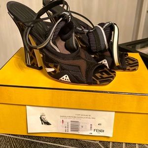 Fendi Zucca heels